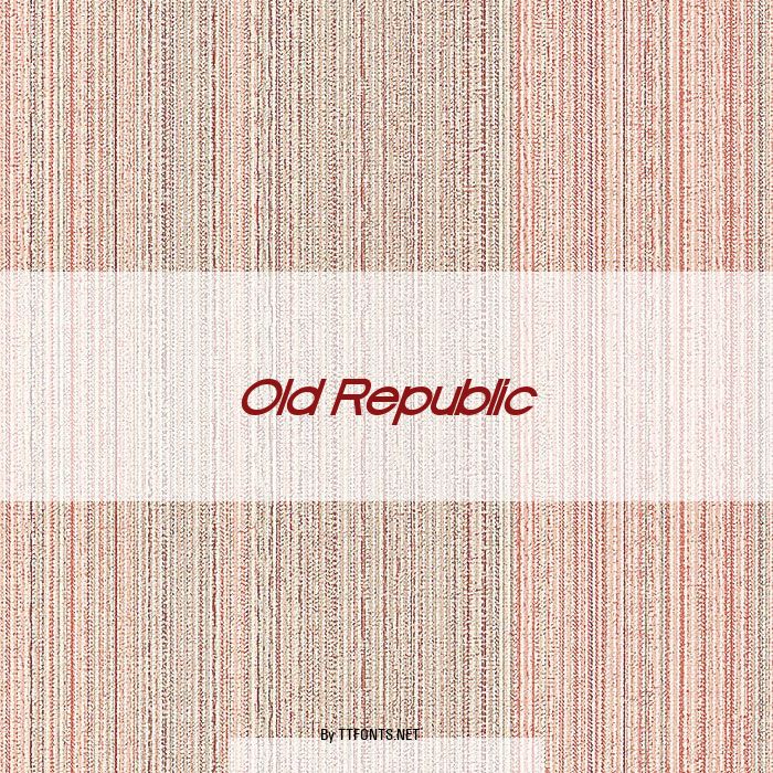Old Republic example