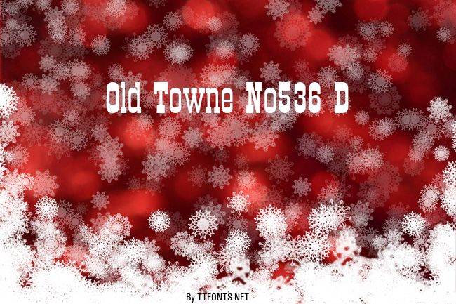 Old Towne No536 D example