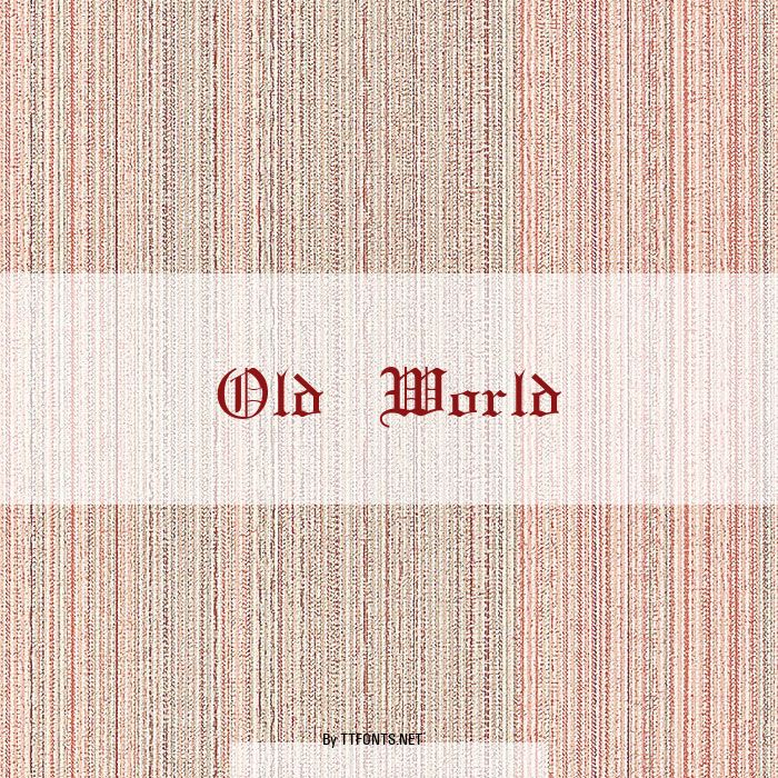 Old World example