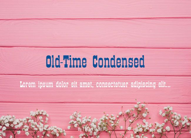 Old-Time Condensed example