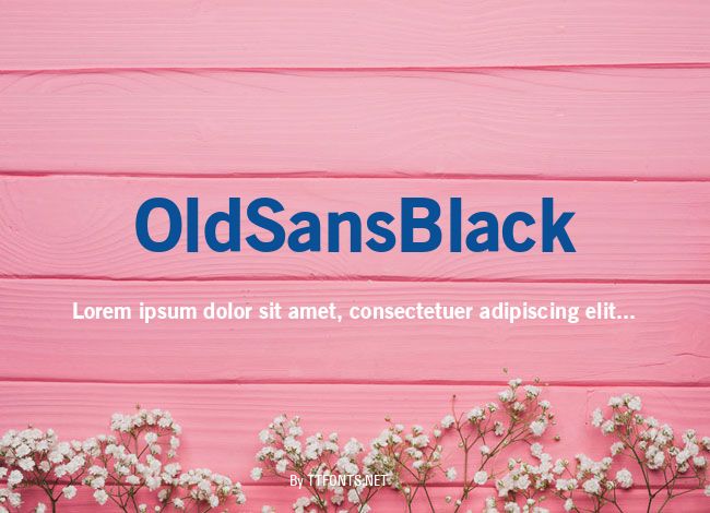 OldSansBlack example