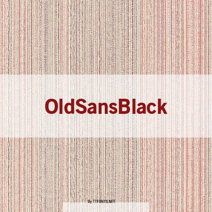 OldSansBlack example