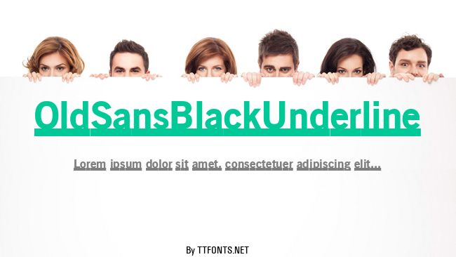 OldSansBlackUnderline example