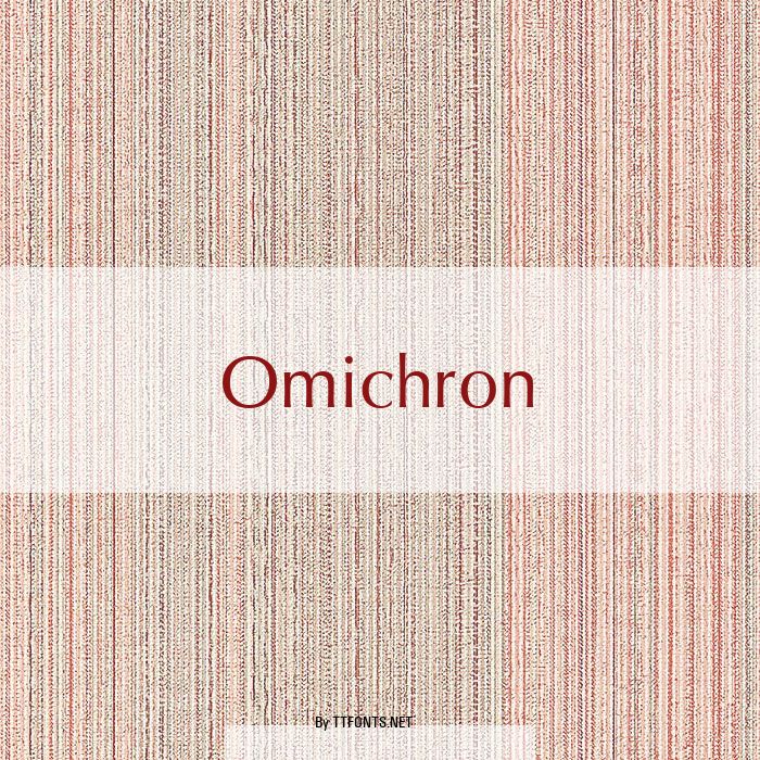 Omichron example