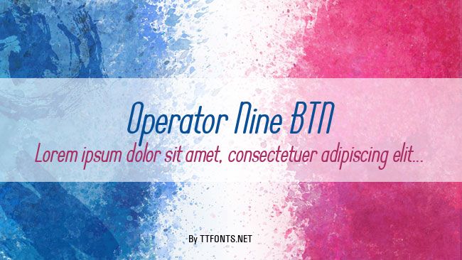 Operator Nine BTN example