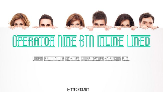 Operator Nine BTN Inline Lined example