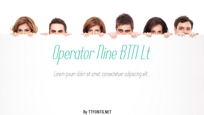 Operator Nine BTN Lt example