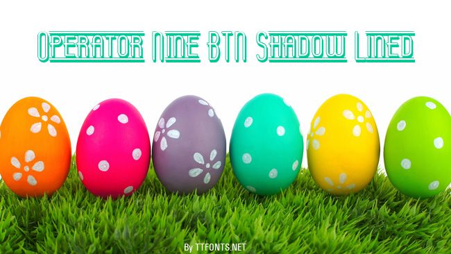 Operator Nine BTN Shadow Lined example