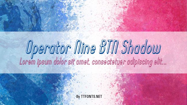 Operator Nine BTN Shadow example