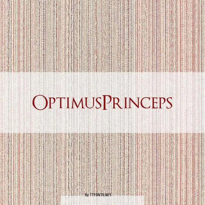 OptimusPrinceps example