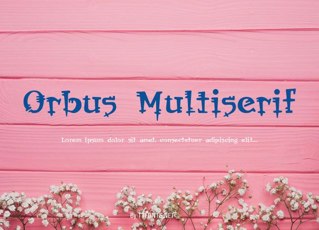 Orbus Multiserif example