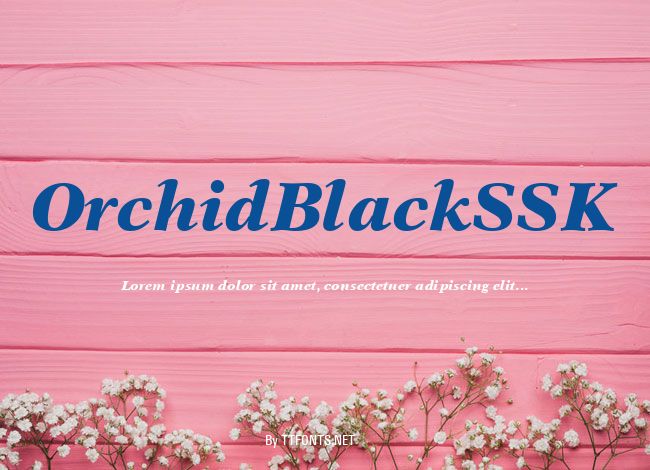 OrchidBlackSSK example