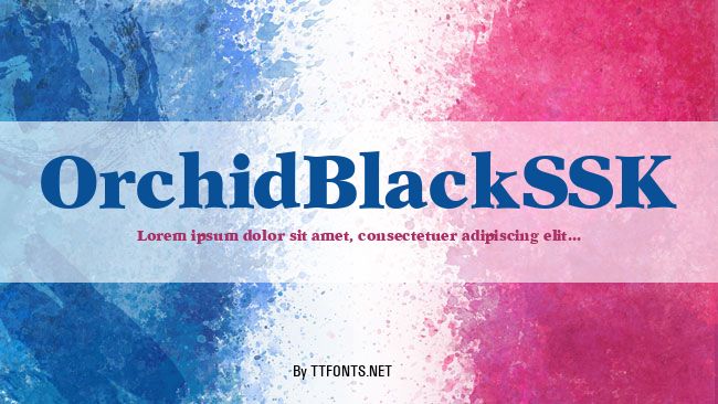 OrchidBlackSSK example