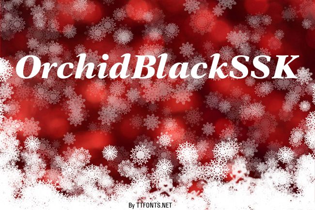 OrchidBlackSSK example