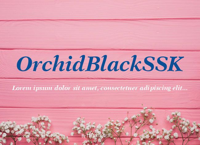 OrchidBlackSSK example