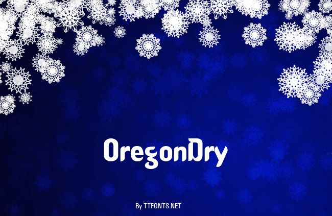 OregonDry example