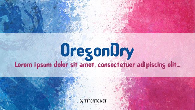 OregonDry example