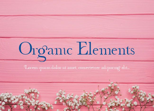 Organic Elements example