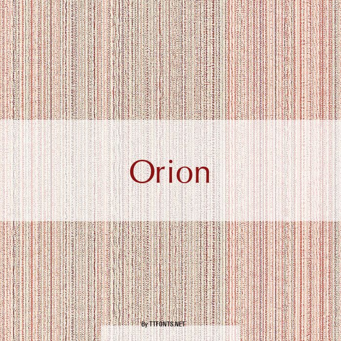 Orion example