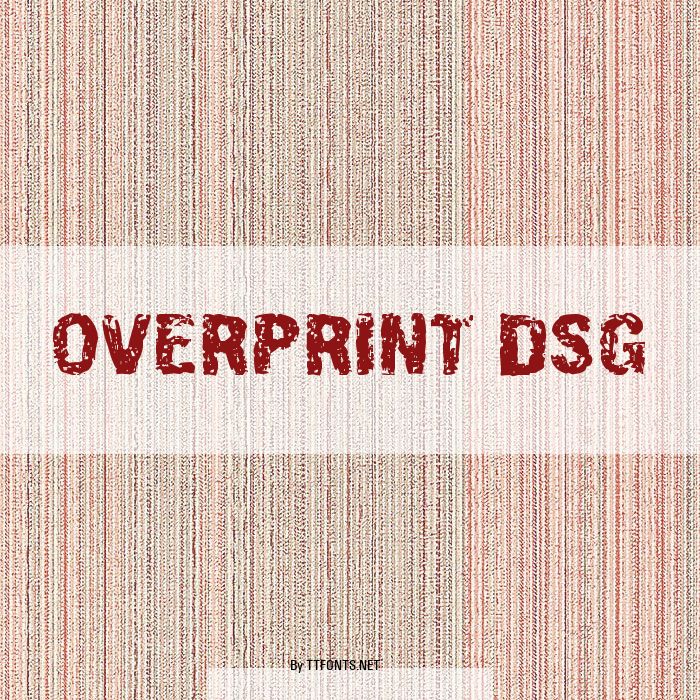 Overprint DSG example