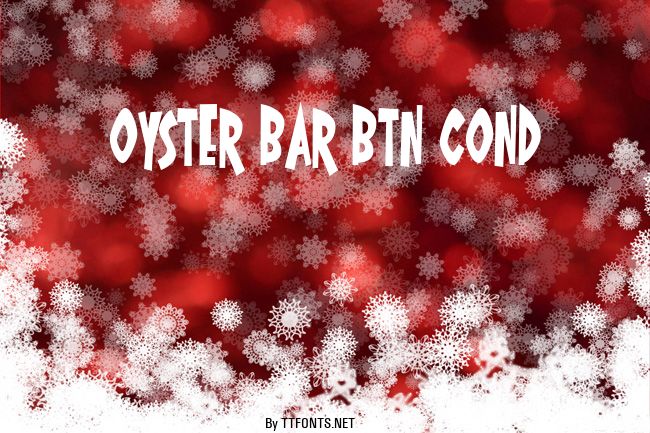 Oyster Bar BTN Cond example