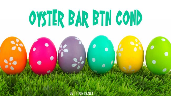 Oyster Bar BTN Cond example