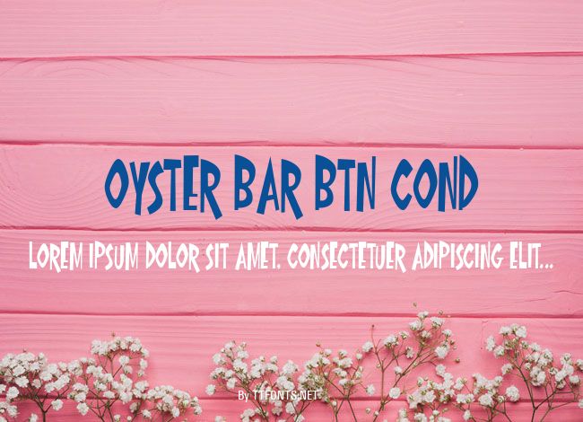 Oyster Bar BTN Cond example