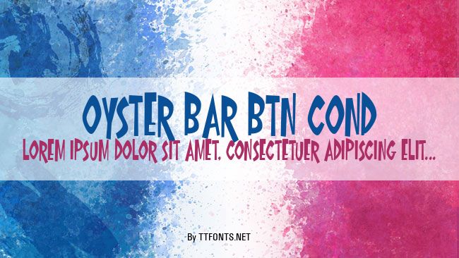 Oyster Bar BTN Cond example