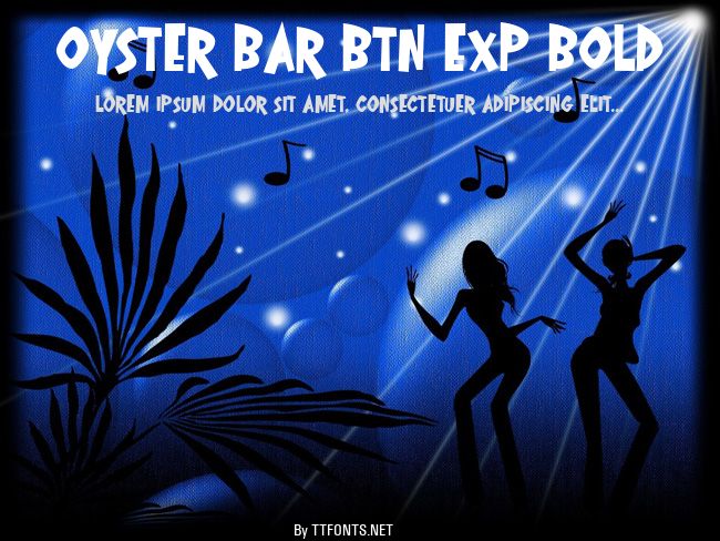Oyster Bar BTN Exp Bold example