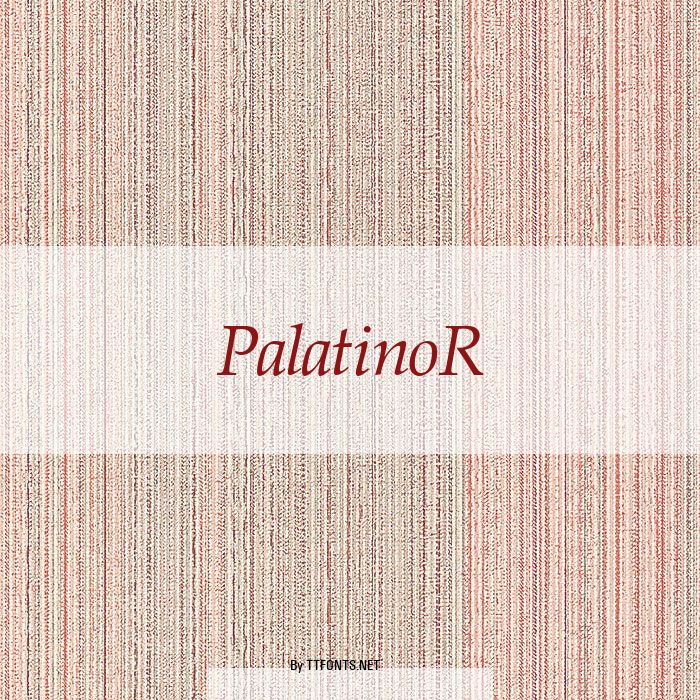 PalatinoR example