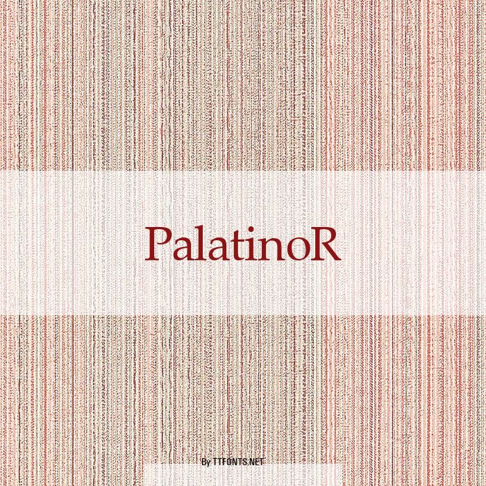 PalatinoR example
