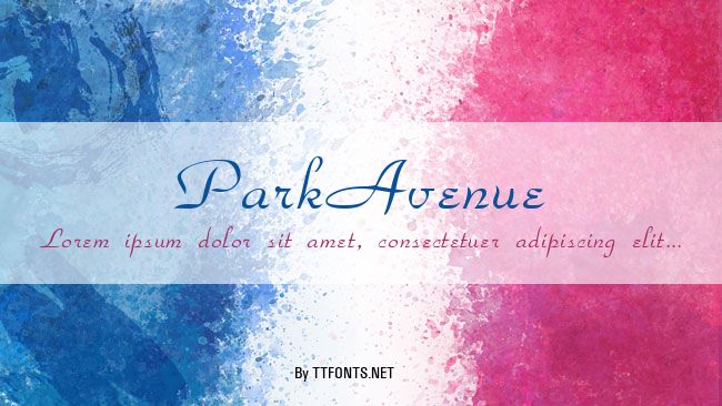 ParkAvenue example
