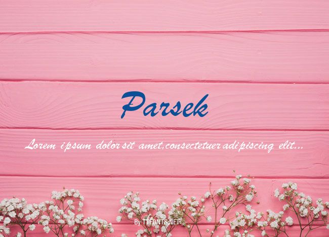 Parsek example