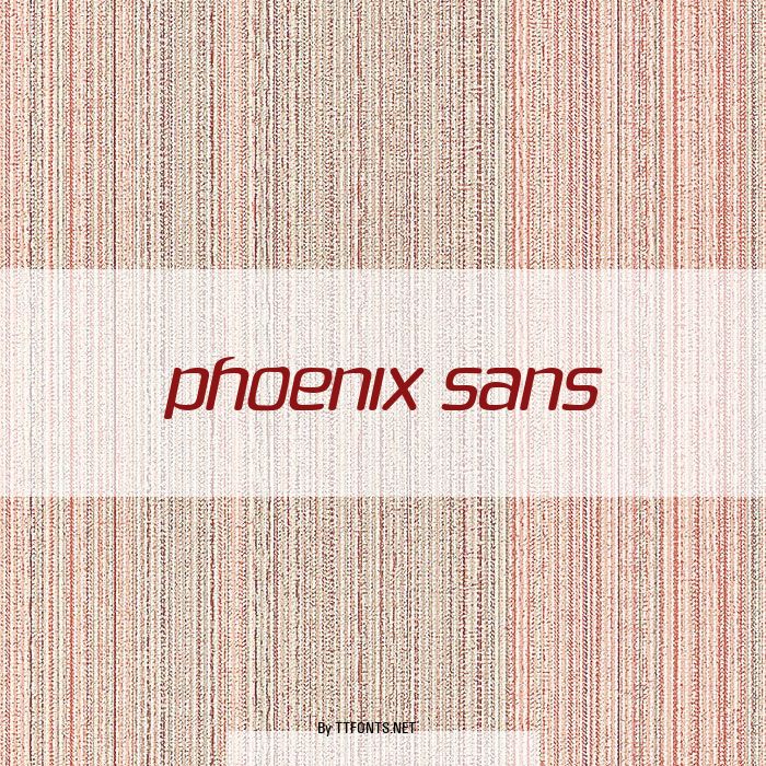 Phoenix Sans example