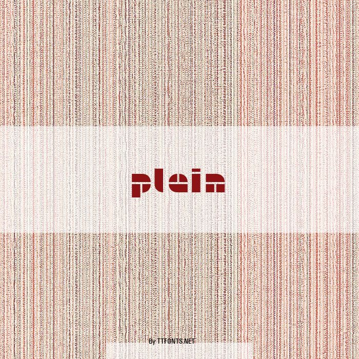 Plain example