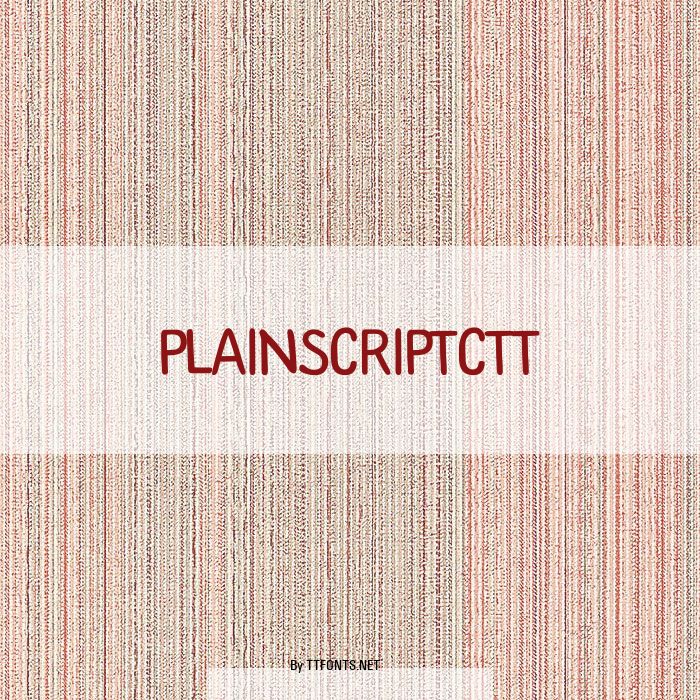 PlainScriptCTT example