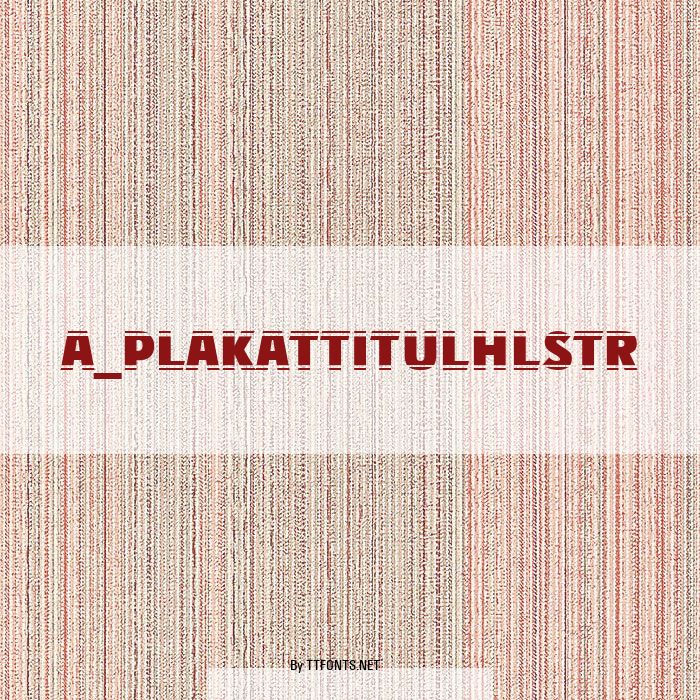 a_PlakatTitulHlStr example