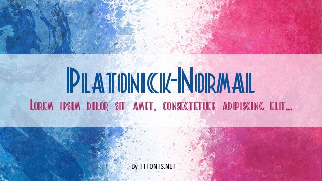 Platonick-Normal example