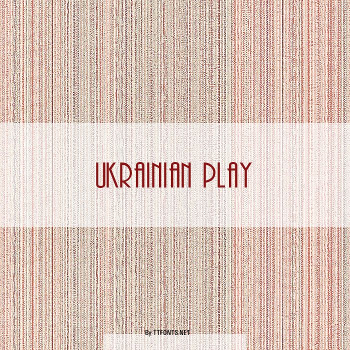 Ukrainian Play example