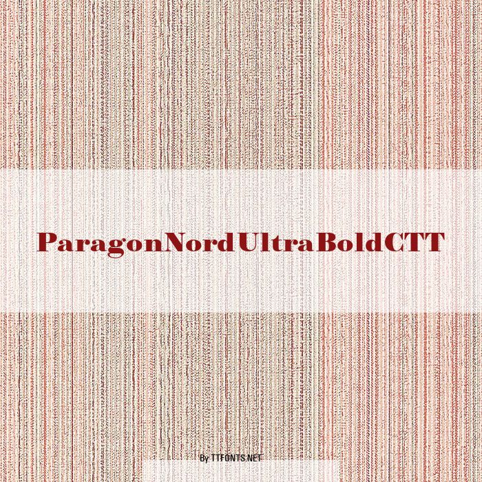 ParagonNordUltraBoldCTT example
