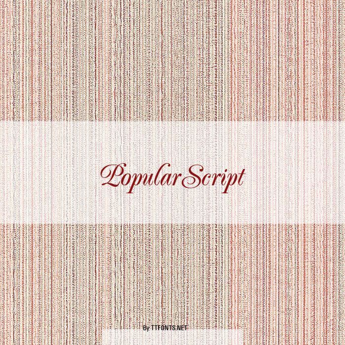 PopularScript example