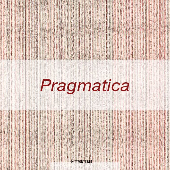 Pragmatica example