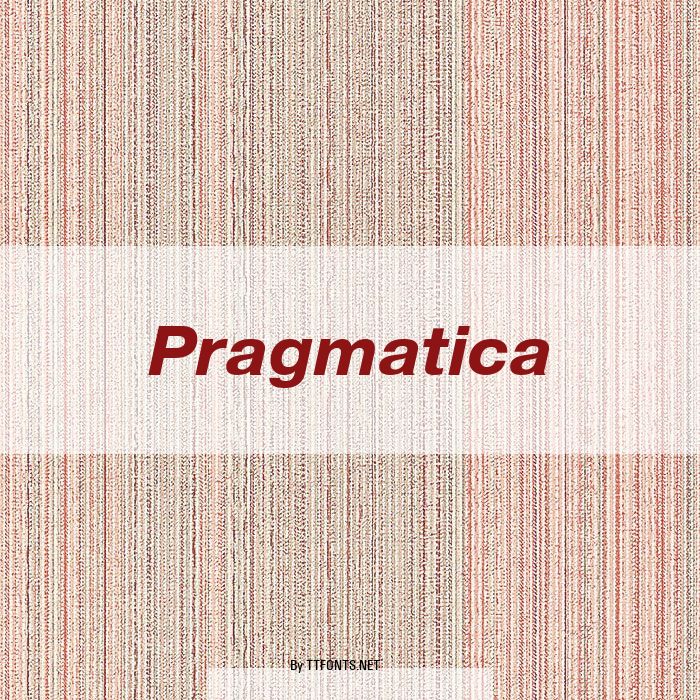 Pragmatica example