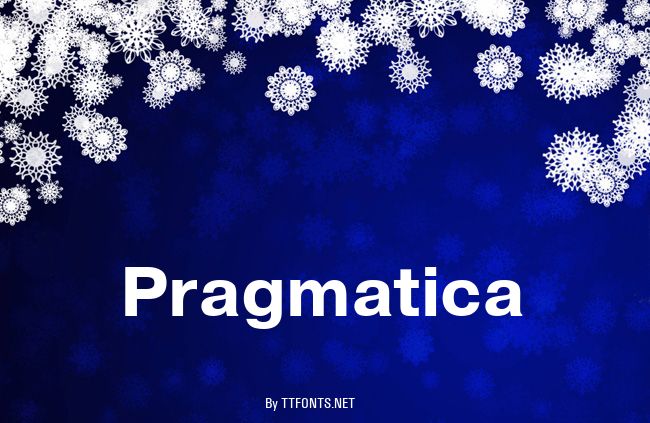 Pragmatica example