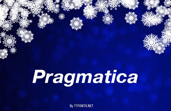Pragmatica example