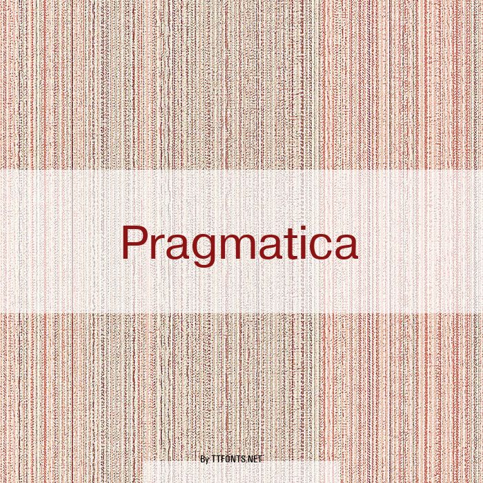 Pragmatica example