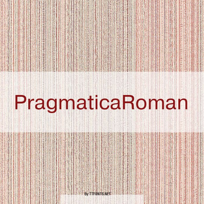 PragmaticaRoman example