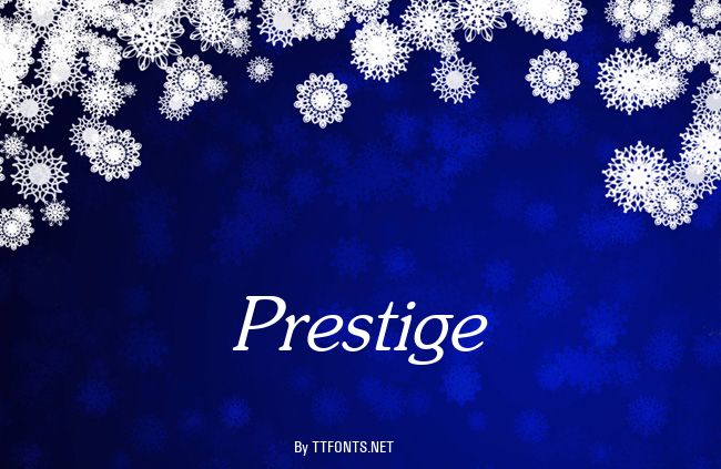Prestige example