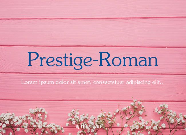 Prestige-Roman example
