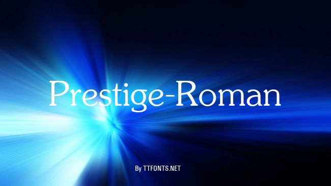 Prestige-Roman example